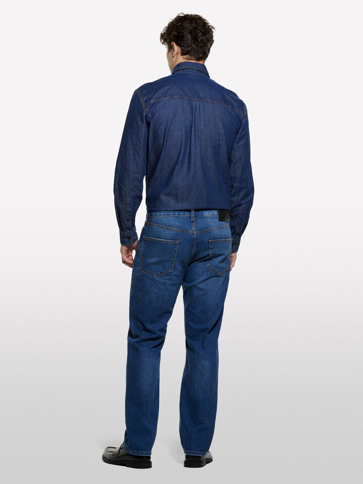 Bluejeans im Regular Fit Style 75 - regular jeans für herren - Dunkelblau | Sisley image number 2